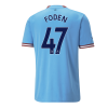 Men's Replica FODEN #47 Manchester City Home Soccer Jersey Shirt 2022/23 Puma