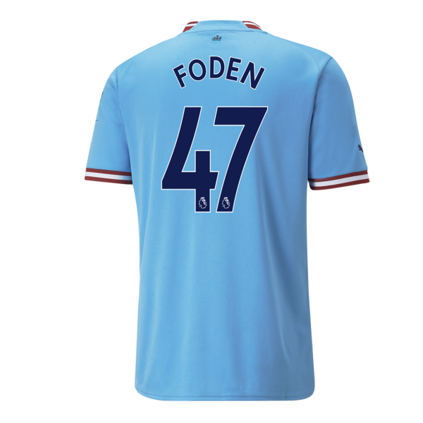 Men's Replica FODEN #47 Manchester City Home Soccer Jersey Shirt 2022/23 Puma