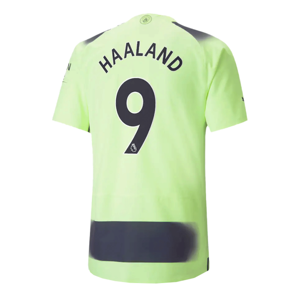 Men's Authentic HAALAND #9 Manchester City Third Away Soccer Jersey Shirt 2022/23 Puma