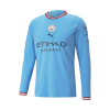 Men's Authentic HAALAND #9 Manchester City Home Soccer Long Sleeves Jersey Shirt 2022/23 Puma