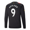 Men's Authentic HAALAND #9 Manchester City Away Soccer Long Sleeves Jersey Shirt 2022/23 Puma