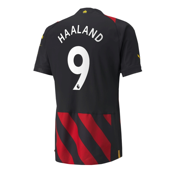 Men's Authentic HAALAND #9 Manchester City Away Soccer Jersey Shirt 2022/23 Puma