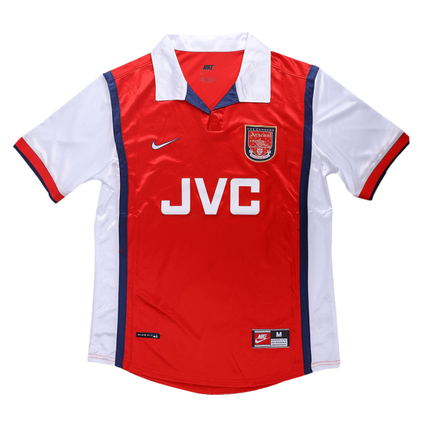 Men's Retro 1998/99 Arsenal Home Soccer Jersey Shirt Nike