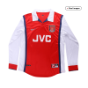 Men's Retro 1998/99 Replica Arsenal Home Long Sleeves Soccer Jersey Shirt Nike