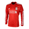 Men's Retro 2011/12 Replica Liverpool Home Long Sleeves Soccer Jersey Shirt Adidas