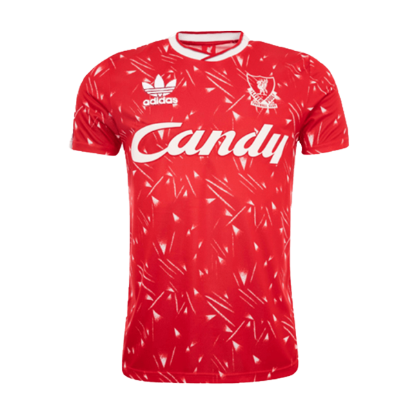 Men's Retro 1989/91 Liverpool Home Soccer Jersey Shirt Adidas