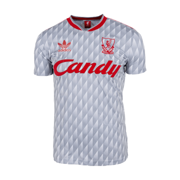 Men's Retro 1989/91 Liverpool Away Soccer Jersey Shirt Adidas