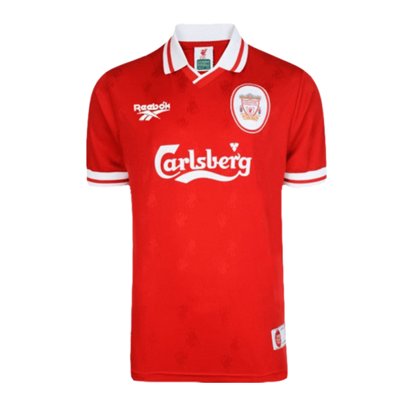 Men's Retro 1996/97 Liverpool Home Soccer Jersey Shirt