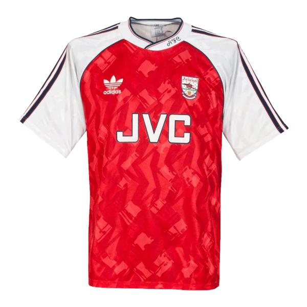 Men's Retro 1990/92 Arsenal Home Soccer Jersey Shirt Adidas
