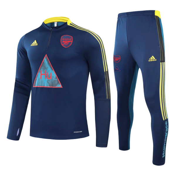 Men's Arsenal Human Race Zipper Tracksuit Sweat Shirt Kit (Top+Trousers) Adidas