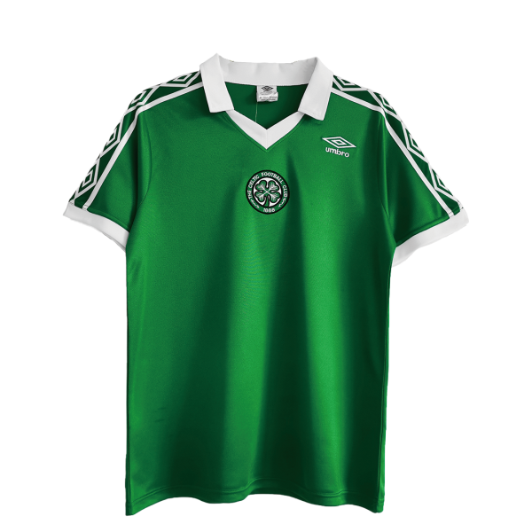Men's Retro 1980 Celtic Home Soccer Jersey Shirt Umbro
