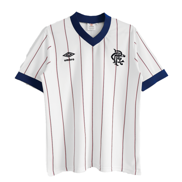 Men's Retro 1982/83 Glasgow Rangers Away Soccer Jersey Shirt Umbro