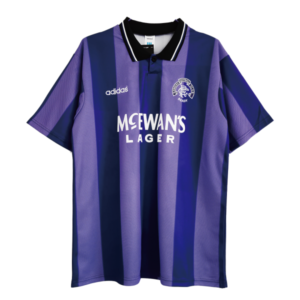 Men's Retro 1994/95 Glasgow Rangers Away Soccer Jersey Shirt Umbro