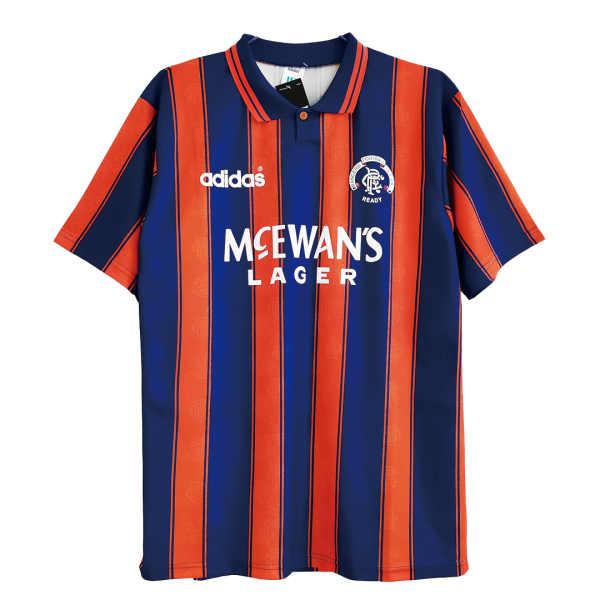 Men's Retro 1993/94 Glasgow Rangers Away Soccer Jersey Shirt Umbro