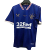 Men's Replica Glasgow Rangers Home Soccer Jersey Shirt 2020/21 Castore