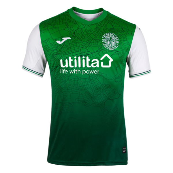 Men's Replica Hibernian Home Soccer Jersey Shirt 2021/22 Joma