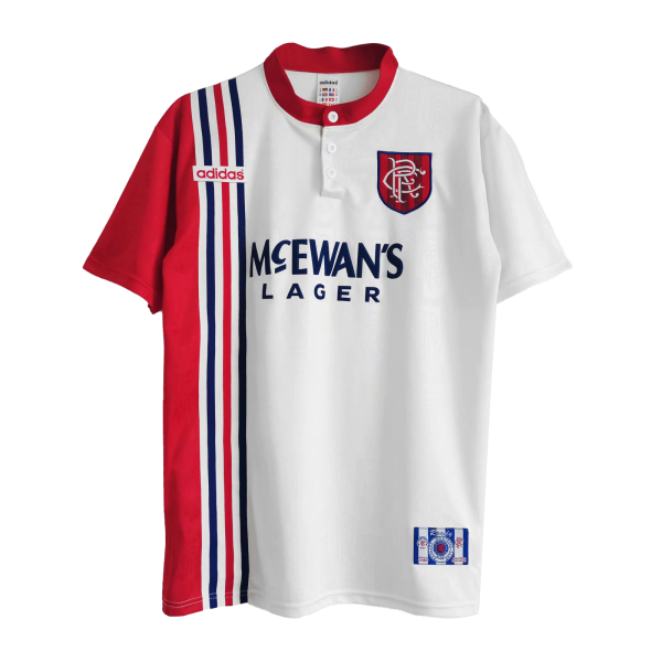 Men's Retro 1996/97 Glasgow Rangers Away Soccer Jersey Shirt Umbro