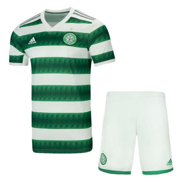 Kids Celtic Home Soccer Jersey Kit (Jersey+Shorts) 2022/23 Adidas