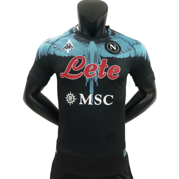Replica Kappa SSC Napoli Maglia Gara Burlon Limited Edition Soccer Jersey 2021 | Napoli