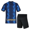 Kids Inter Milan Home Soccer Jersey Kit (Jersey+Shorts) 2021/22 Nike