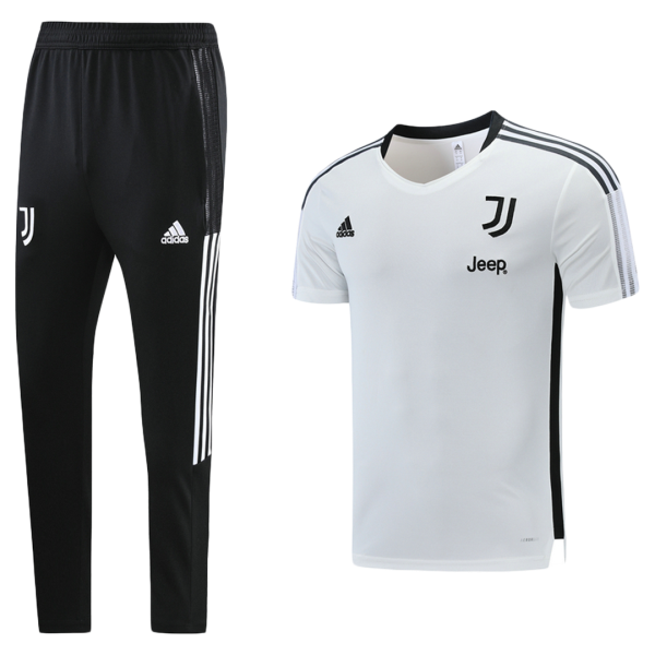 Men's Juventus Soccer Training Kit (Top+Pants) 2021/22 Adidas
