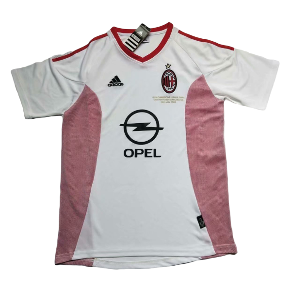 Men's Retro 2002/03 AC Milan Home Soccer Jersey Shirt Adidas