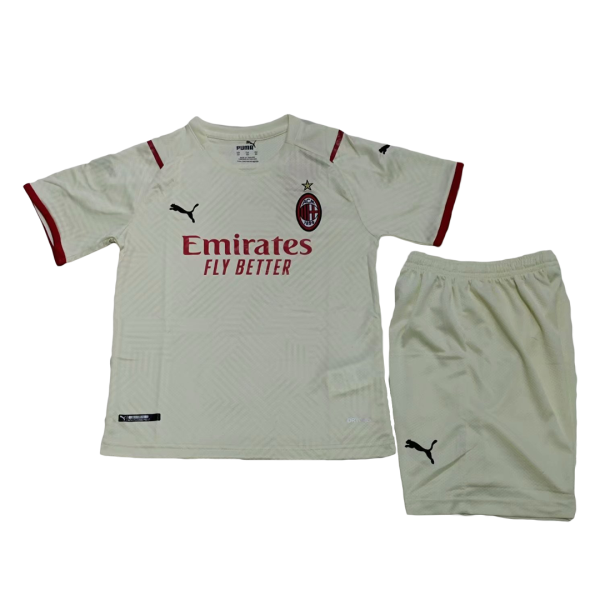 Kids AC Milan Away Soccer Jersey Kit (Jersey+Shorts) 2021/22 Puma