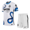 Kids Inter Milan Away Soccer Jersey Kit (Jersey+Shorts) 2021/22 Nike