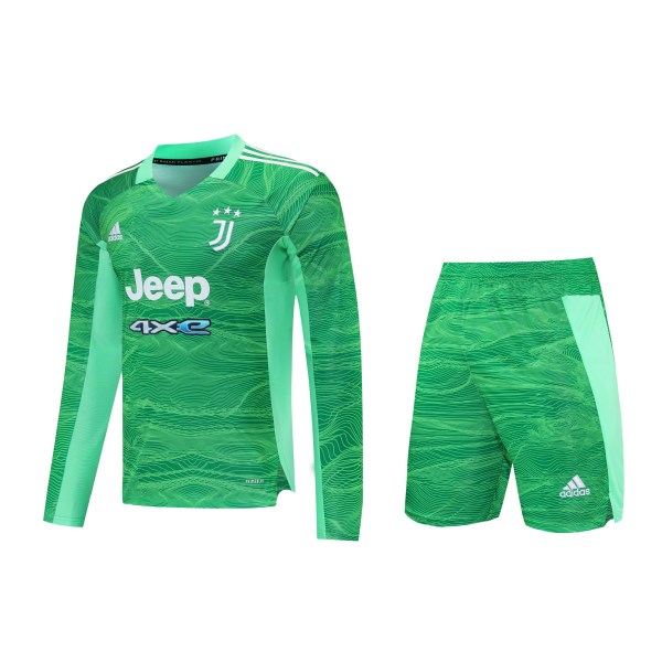 Men's Juventus Goalkeeper Soccer Jersey Kit (Jersey+Shorts) 2021/22 Adidas