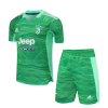 Men's Replica Juventus Goalkeeper Soccer Jersey Kit (Jersey+Shorts) 2021/22 Adidas
