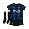 Kids Inter Milan Home Soccer Jersey Whole Kit (Jersey+Shorts+Socks) 2021/22 Nike
