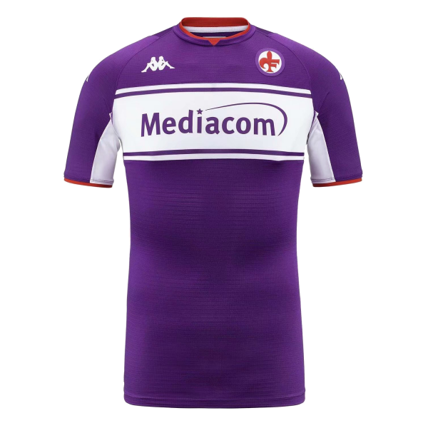 Men's Replica Fiorentina Home Soccer Jersey Shirt 2021/22 Kappa