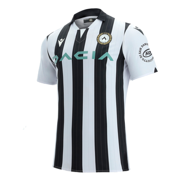 Men's Replica Udinese Calcio Home Soccer Jersey Shirt 2021/22 Macron