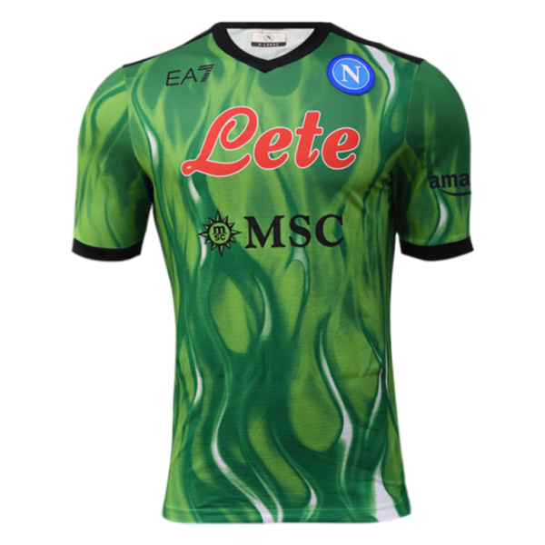 Men's Replica Napoli Goalkeeper Soccer Jersey Shirt 2021/22 EA7