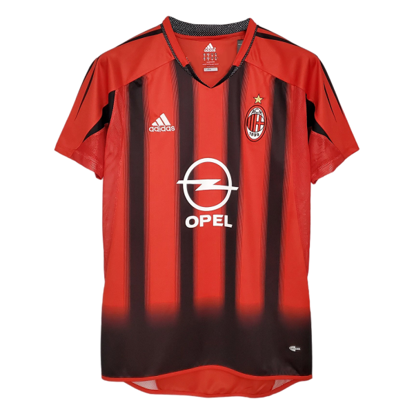 Men's Retro 2004/05 AC Milan Home Soccer Jersey Shirt Adidas