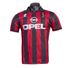 Men's Retro 1995/96 AC Milan Home Soccer Jersey Shirt