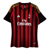Men's Retro 2013/14 AC Milan Home Soccer Jersey Shirt Adidas