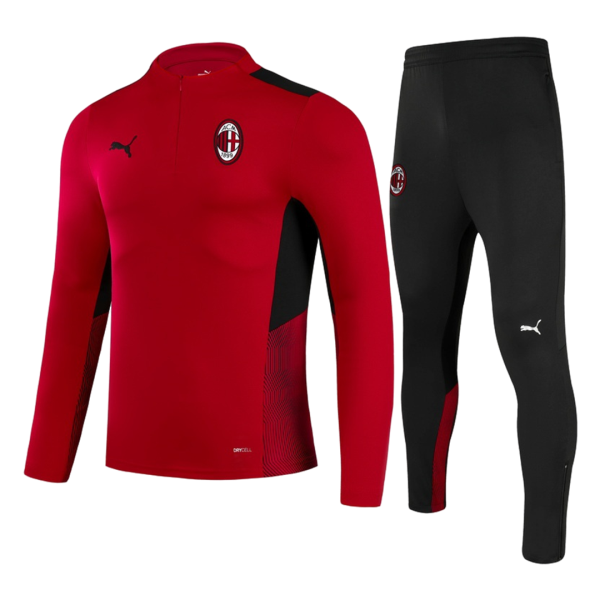 Men's AC Milan Zipper Tracksuit Sweat Shirt Kit (Top+Trousers) 2021/22 Puma