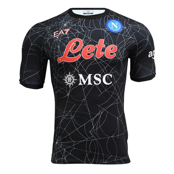 Men's Authentic Napoli Halloween Limited Edition Soccer Jersey Shirt 2021/22 EA7