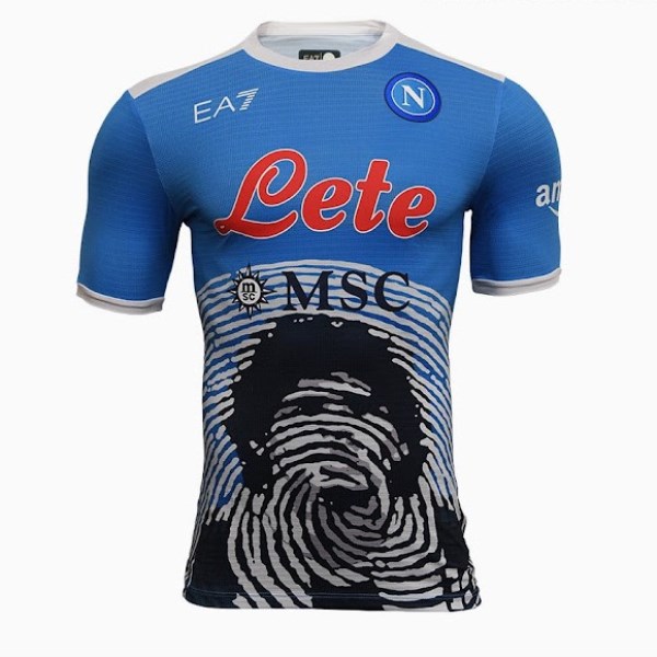 Men's Replica Maradona Limited Edition Napoli Soccer Jersey Shirt 2021/22 EA7