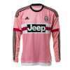 Men's Retro 2015/16 Replica Juventus Away Long Sleeves Soccer Jersey Shirt Adidas