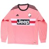 Men's Retro 2015/16 Replica Juventus Away Long Sleeves Soccer Jersey Shirt Adidas