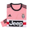 Men's Retro 2015/16 Replica Juventus Away Long Sleeves Soccer Jersey Shirt Adidas