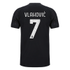 Men's Replica VLAHOVIĆ #7 Juventus Away Soccer Jersey Shirt 2021/22 Adidas