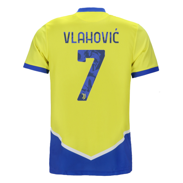 Men's Replica VLAHOVIĆ #7 Juventus Third Away Soccer Jersey Shirt 2021/22 Adidas