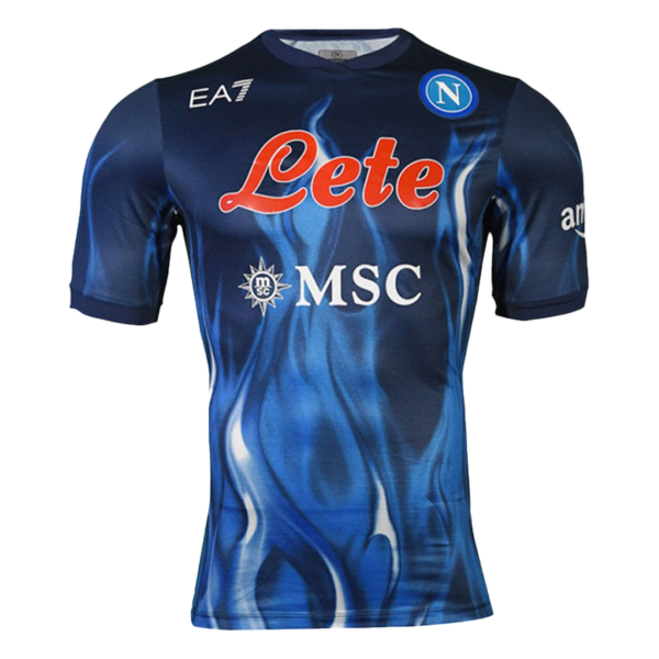 Men's Authentic Napoli Third Away Soccer Jersey Shirt 2021/22 EA7