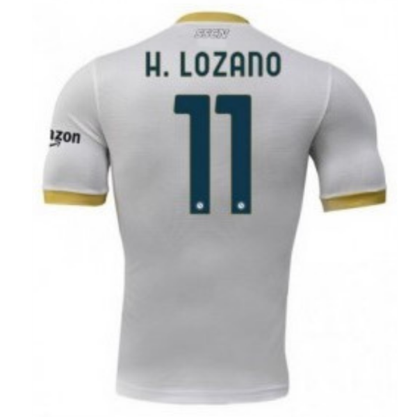 Men's Replica H. LOZANO #11 Napoli Away Soccer Jersey Shirt 2021/22 EA7