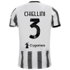 Men's Replica CHIELLINI #3 Juventus Home Soccer Jersey Shirt 2022/23 Adidas