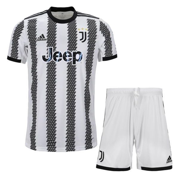 Men's Replica Juventus Home Soccer Jersey Kit (Jersey+Shorts) 2022/23 Adidas