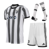 Men's Replica Juventus Home Soccer Jersey Whole Kit (Jersey+Shorts+Socks) 2022/23 Adidas